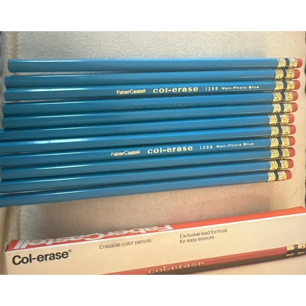 FaberCastell Col-erase Blue Pencils #1298 Box of 11 20028